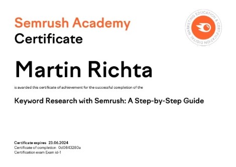 Semrush Academy Certificate - Keyword Research with Semrush: A Step-by-Step Guide